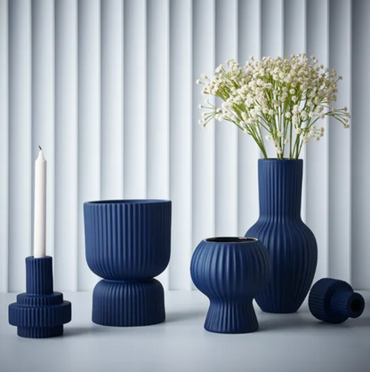 Candle Holder Annix - Cobalt