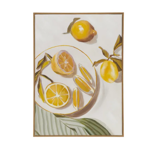 Lemon Oak Frame Oil Paint 40x55cm