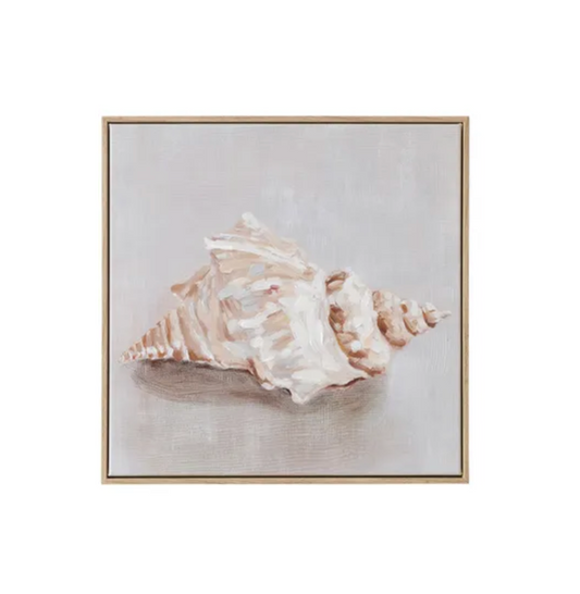 Wye Ash Frame Oil Canvas - Shell