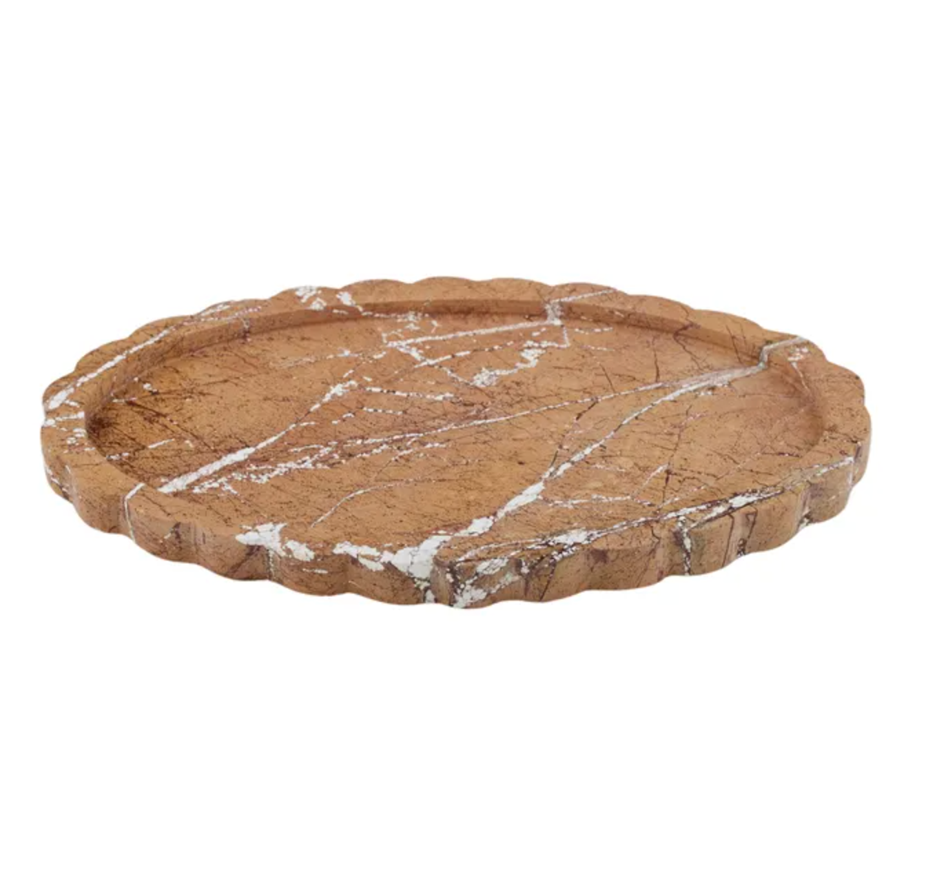 Florence Marble Tray - Brown