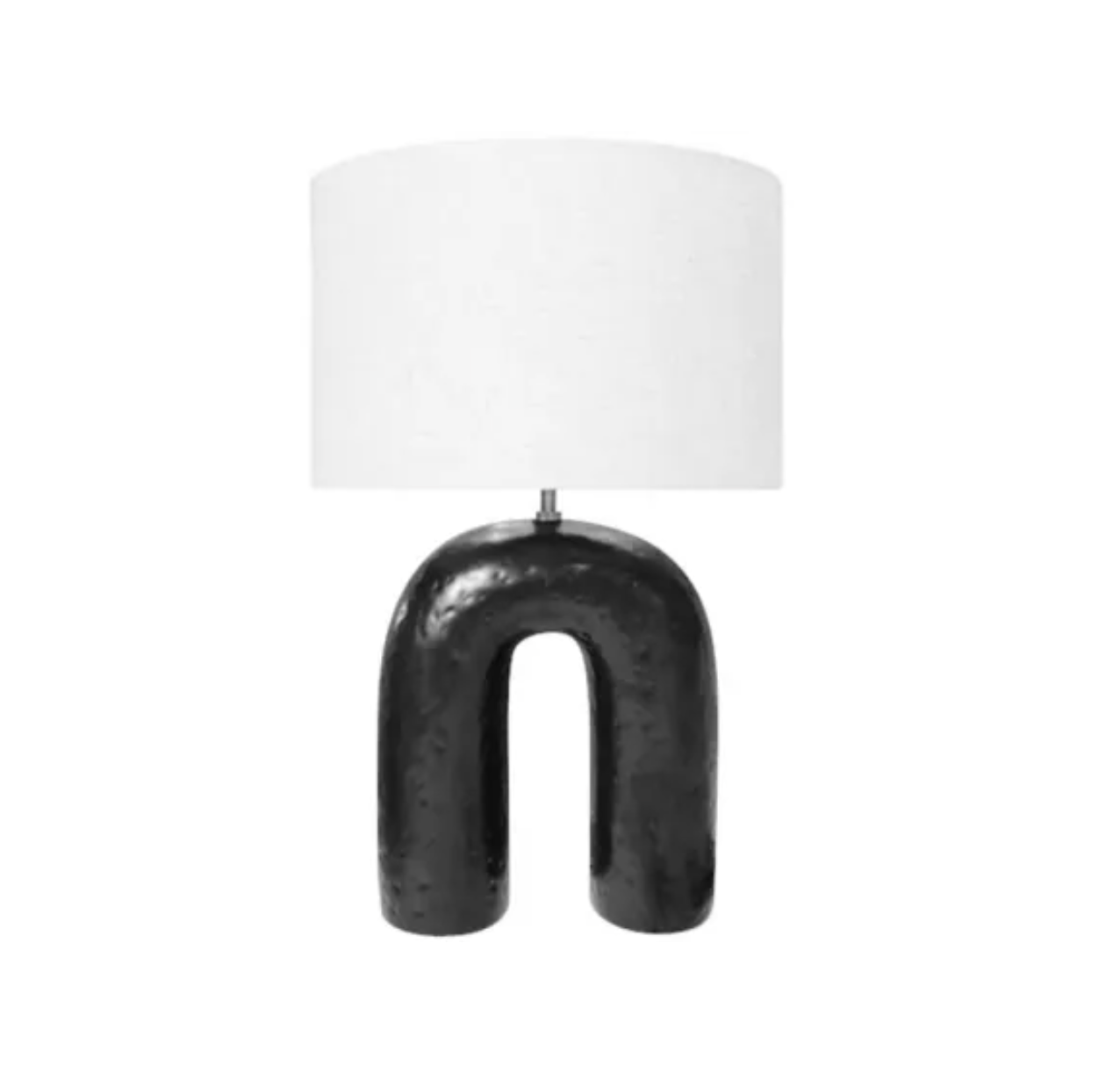 63CM TARCOOLA CERAMIC TABLE LAMP - MATT BLACK