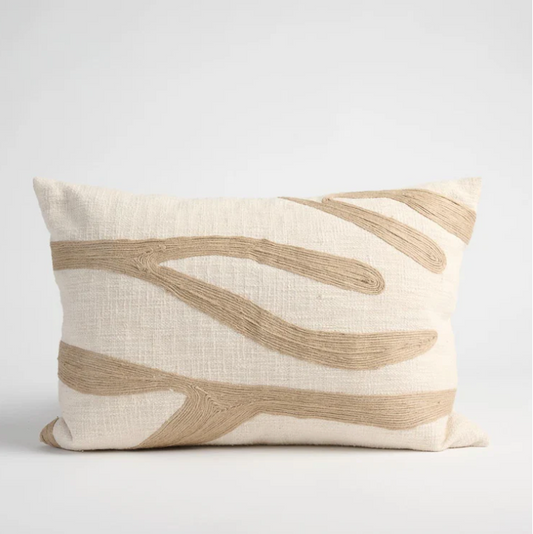 Kangaroo Paw Cushion - Ivory/Natural