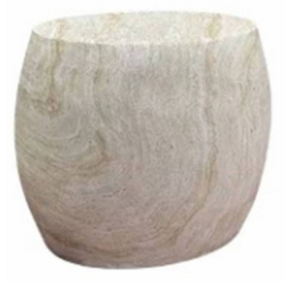 Oval Travertine Coffee Table