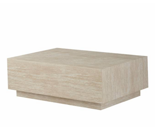 Travertine Look Coffee Table