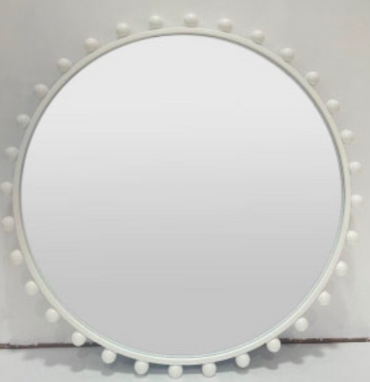 Billy Sphere Mirror - White