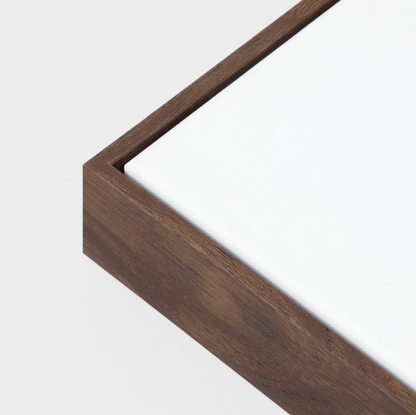 Maeve Clay 1 Canvas Artwork - Walnut Frame