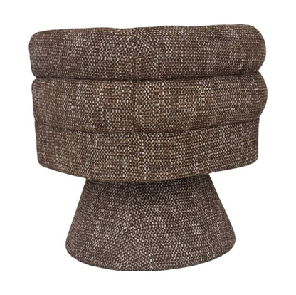 Stacked Back Swivel Chair - Brown
