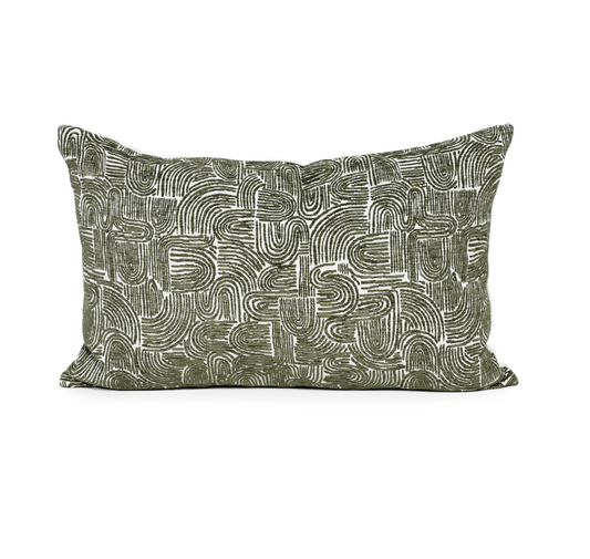 Forest Swirl – Fabric Cushion – 37 X 57