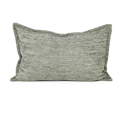 Ruffled Sage – Fabric Cushion – 37 X 57