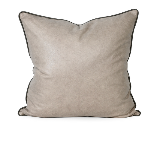 Art Leather Taupe – Vinyl Cushion – 57 X 57
