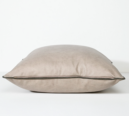 Art Leather Taupe – Vinyl Cushion – 57 X 57