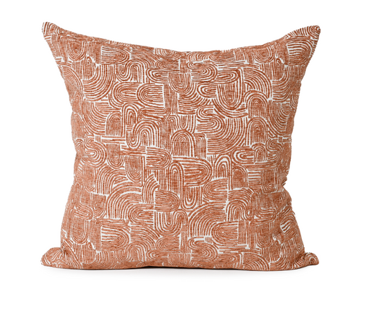 Rusted Swirl – Fabric Cushion – 57 X 57
