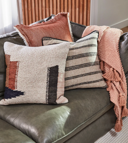Savanna Cushion 50x50cm Natural & Black Multi