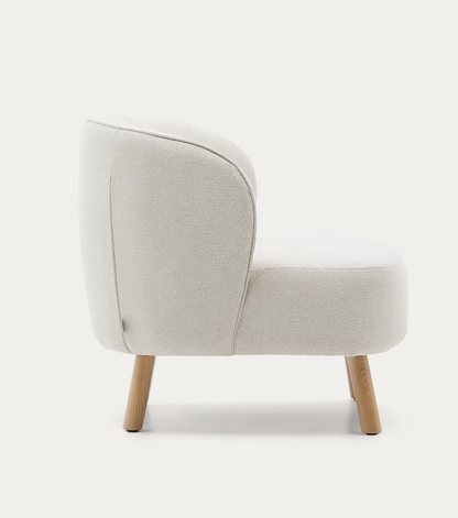 Beige Chenille Armchair