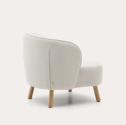 Beige Chenille Armchair
