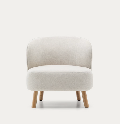 Beige Chenille Armchair