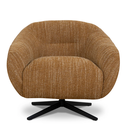 Ginger Brown Swivel Armchair