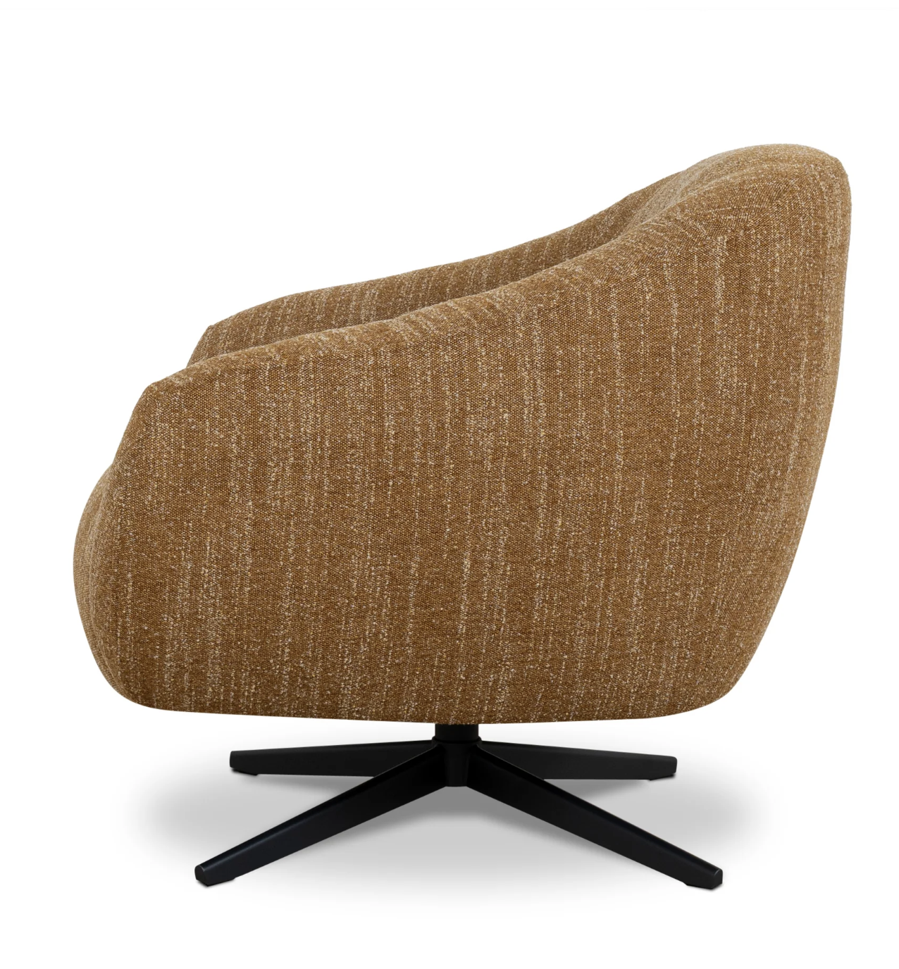 Ginger Brown Swivel Armchair