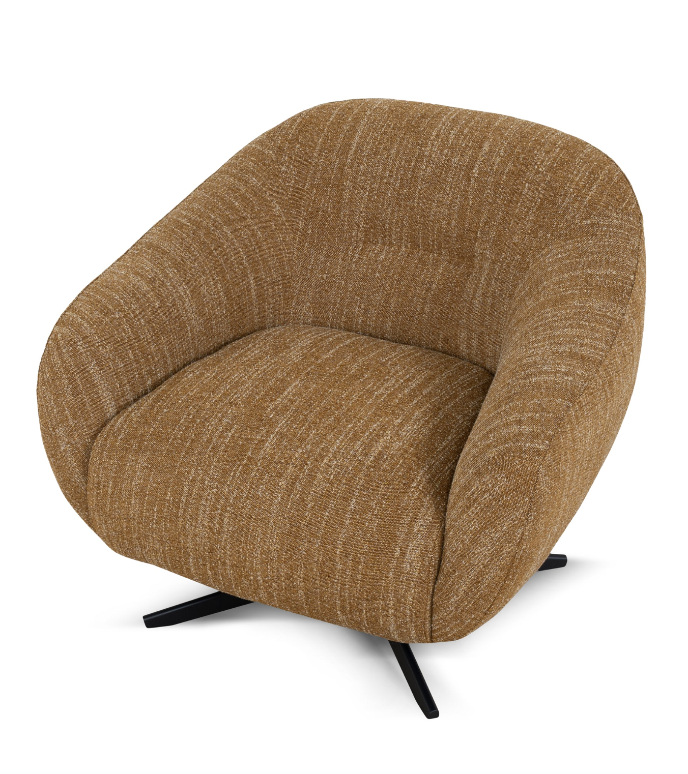 Ginger Brown Swivel Armchair
