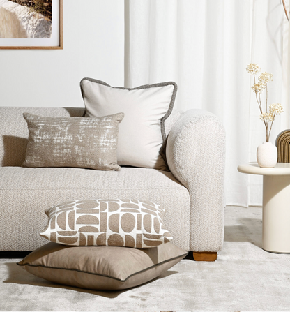 Stormy Oat – Fabric Cushion – 57 X 57