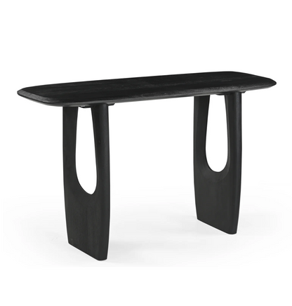 U-Shaped Legs Console Table - Full Black