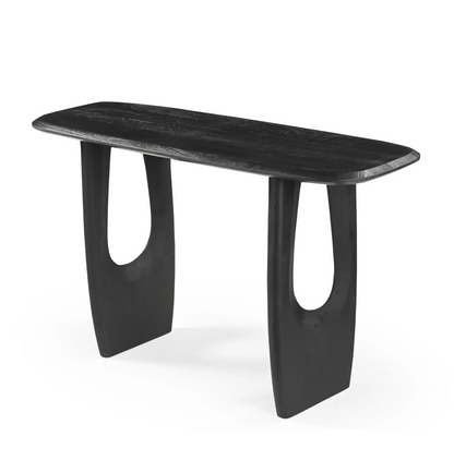 U-Shaped Legs Console Table - Full Black