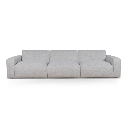 4 Seater Fabric Sofa - Fog Grey