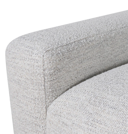 4 Seater Fabric Sofa - Fog Grey