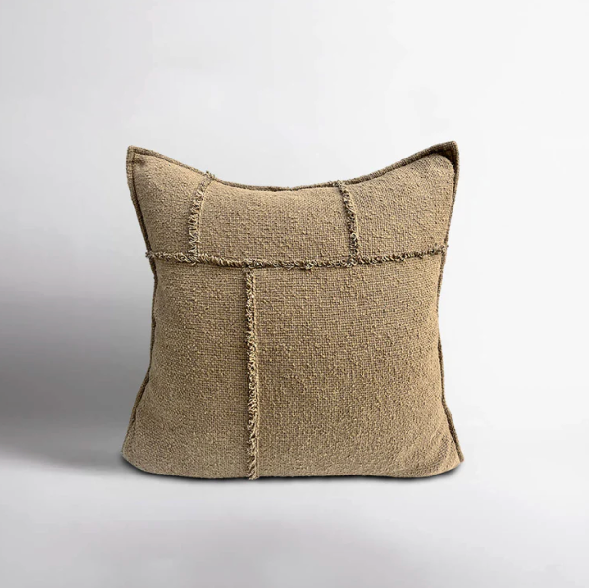 Moss Green Geometric Cushion