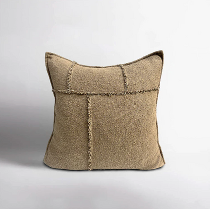 Moss Green Geometric Cushion