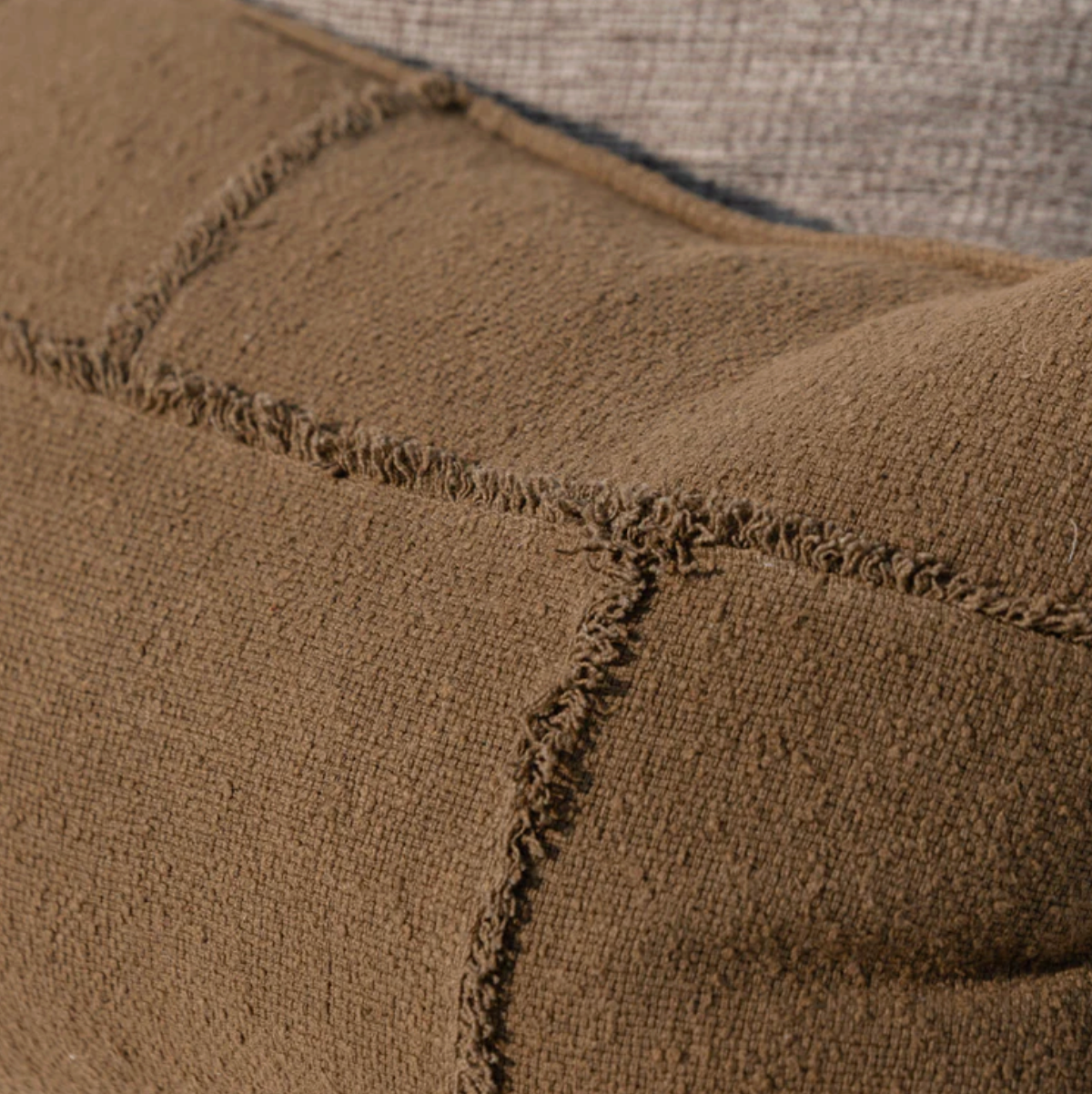 Moss Green Geometric Cushion