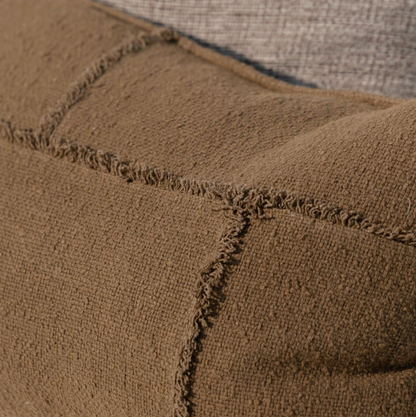 Moss Green Geometric Cushion