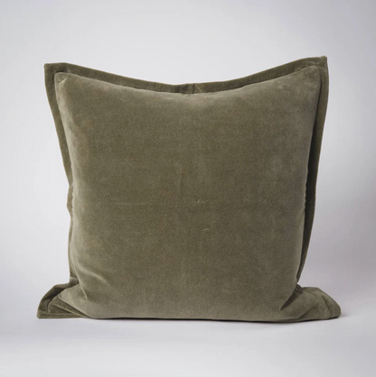 Olive Velvet Cushion