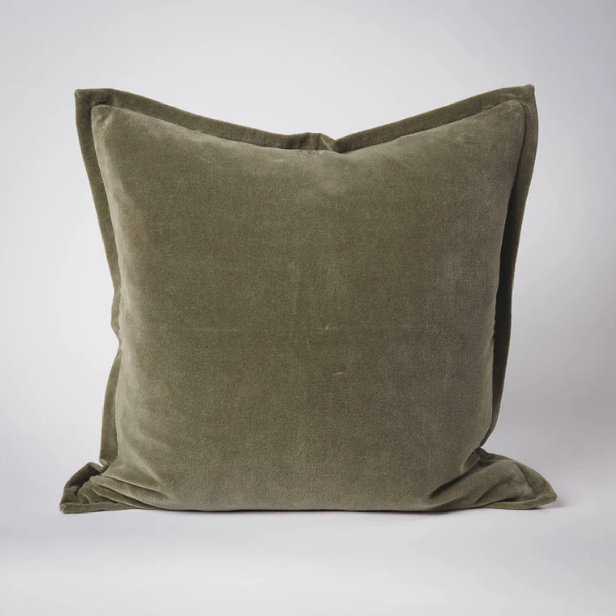 Olive Velvet Cushion