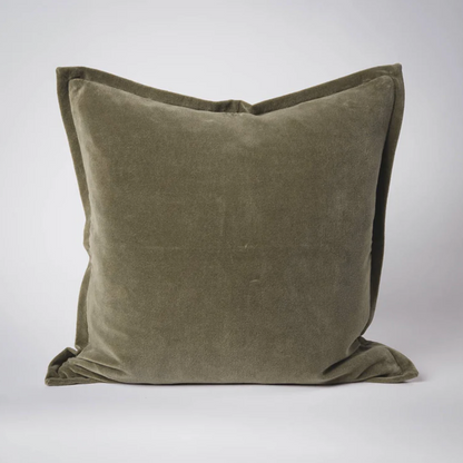 Olive Velvet Cushion