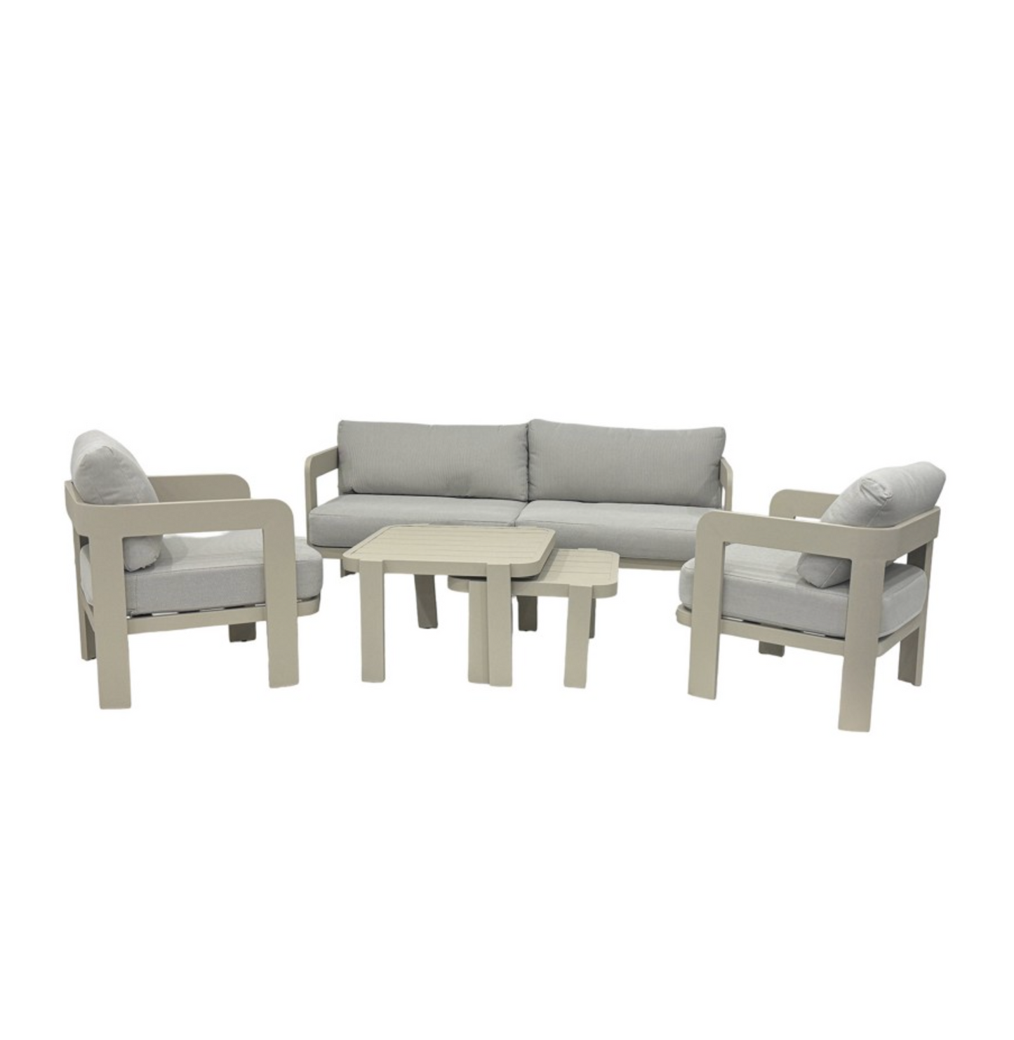 Beige 5 Piece Outdoor Lounge