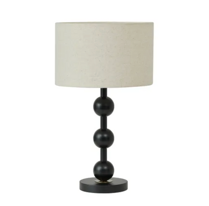 Black Dots Metal Table Lamp 32x54cm
