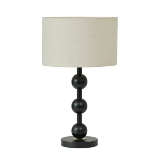 Black Dots Metal Table Lamp 32x54cm
