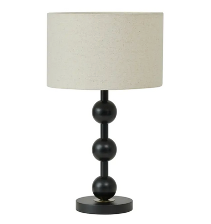 Black Dots Metal Table Lamp 32x54cm