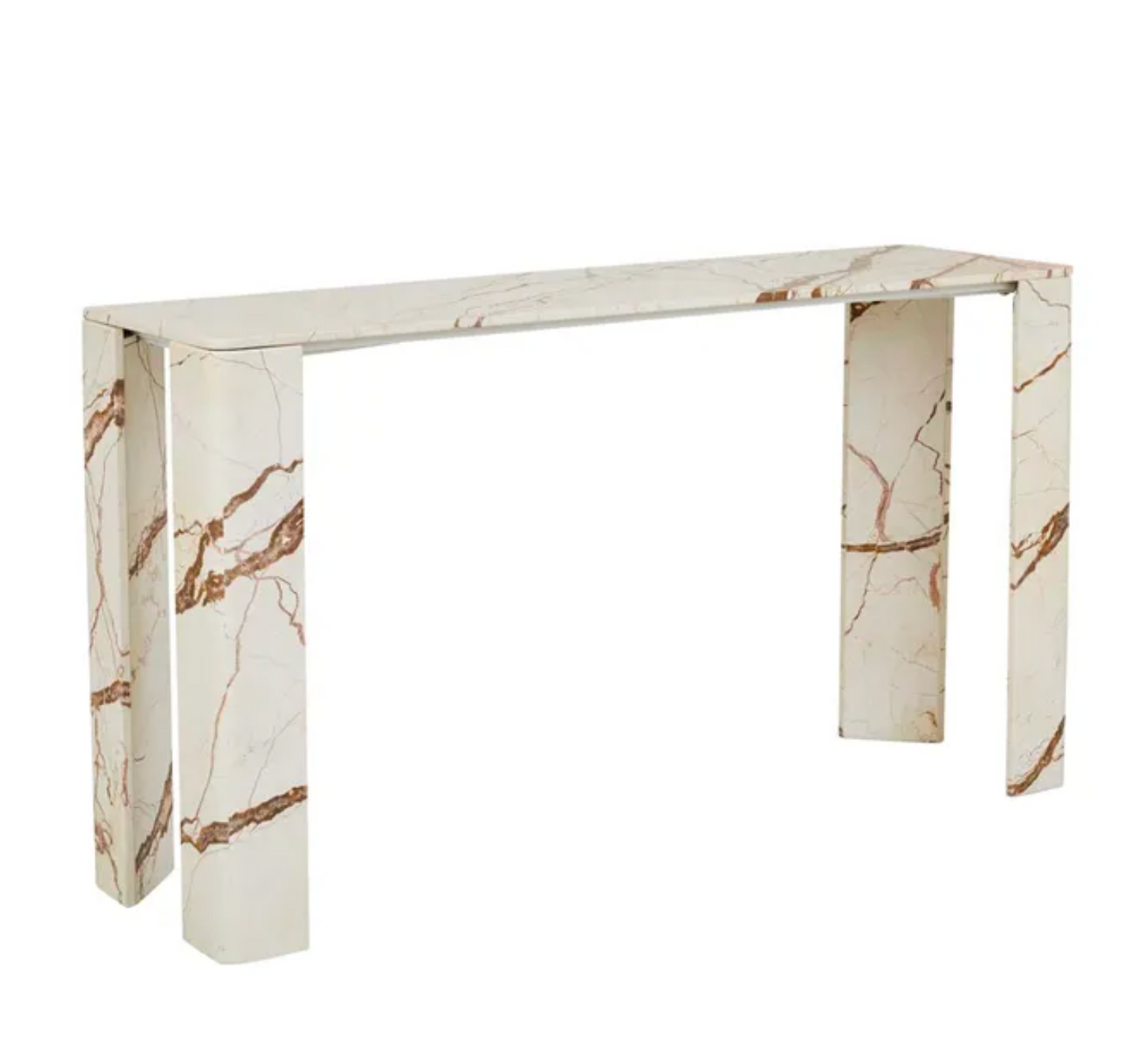 Marble Slab Console Table