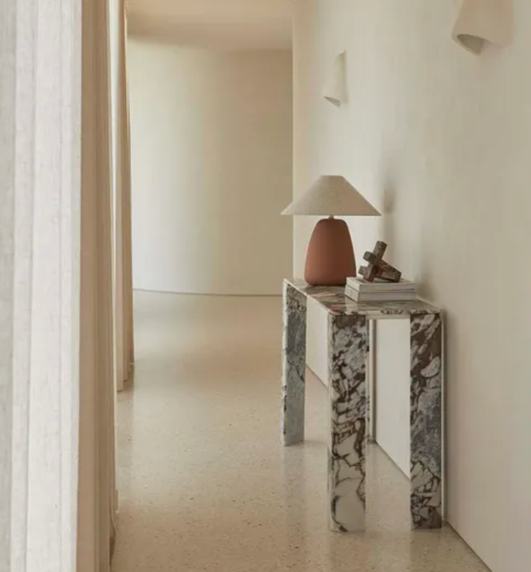 Marble Slab Console Table