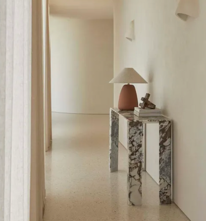 Marble Slab Console Table