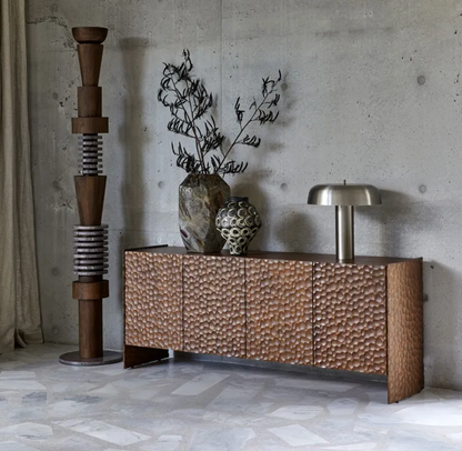 Mocha Oak Carved Buffet