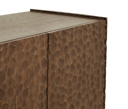 Mocha Oak Carved Buffet