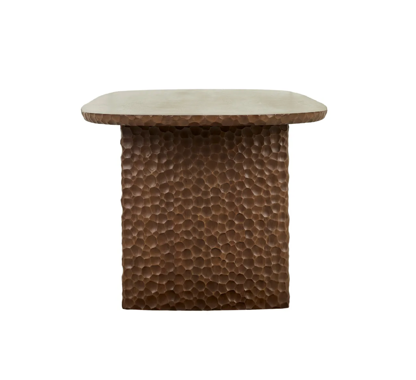 Mocha Oak Carved Dining Table