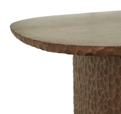 Mocha Oak Carved Dining Table