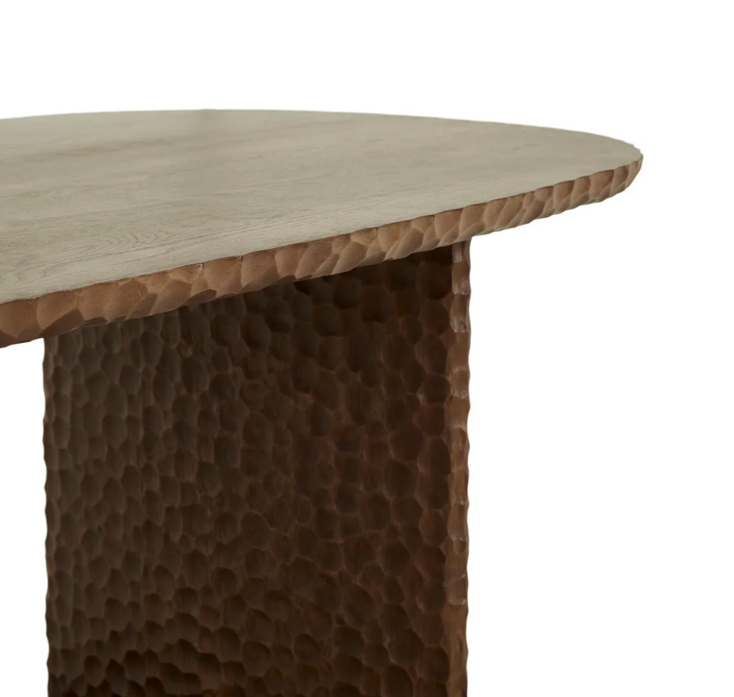 Mocha Oak Carved Dining Table