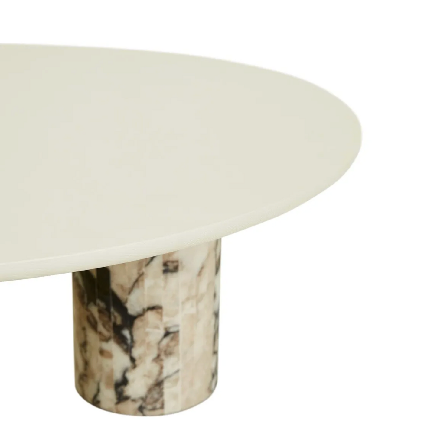Crescent Base Round Coffee Table