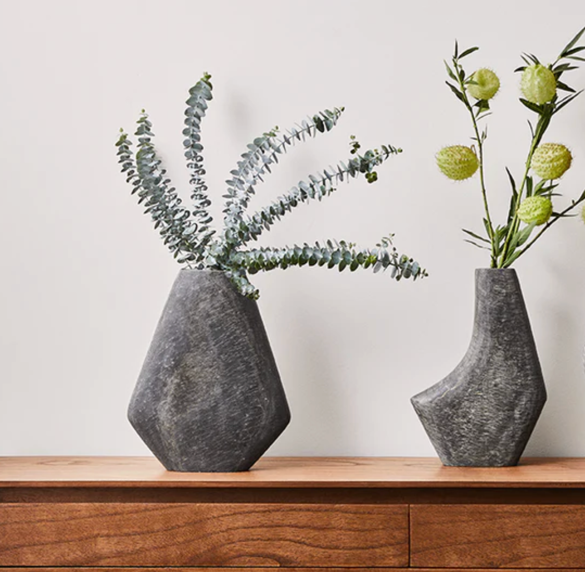 Harvey Irregular Vase 20x7.5x30.5cm Slate