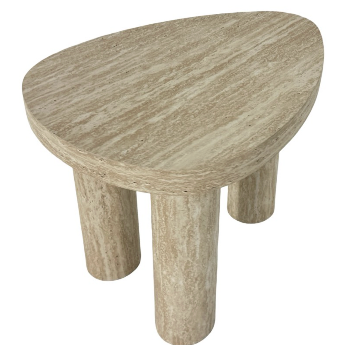 Nikki Travertine Side Table